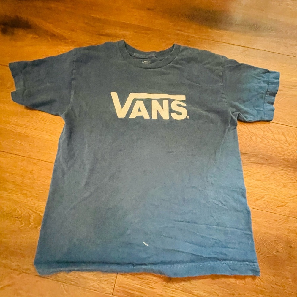 Vans Blue Short Sleeve Tee Iconic Logo